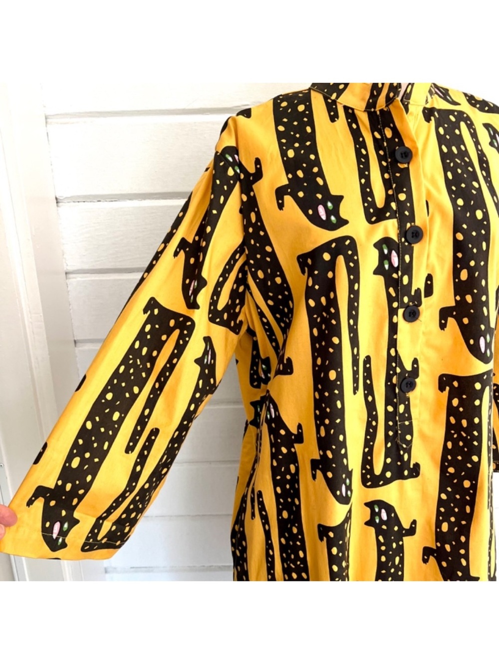 Nooworks Nico dress/tunic in yellow/black Long Cat - Picture 10 of 10